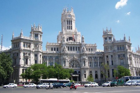 Plaza de Cibeles, Madrid, España.